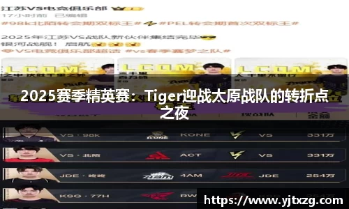 2025赛季精英赛：Tiger迎战太原战队的转折点之夜